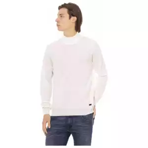 Baldinini Trend White Fabric Men Sweater