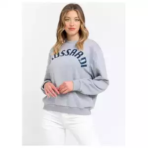 Trussardi Gray Cotton Women Sweater