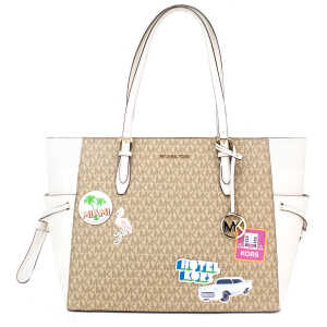 Michael Kors Gilly Large Travel Miami Print Signature PVC Tote Handbag Purse