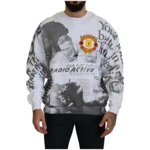MSGM Elegant White Crewneck Cotton Sweater