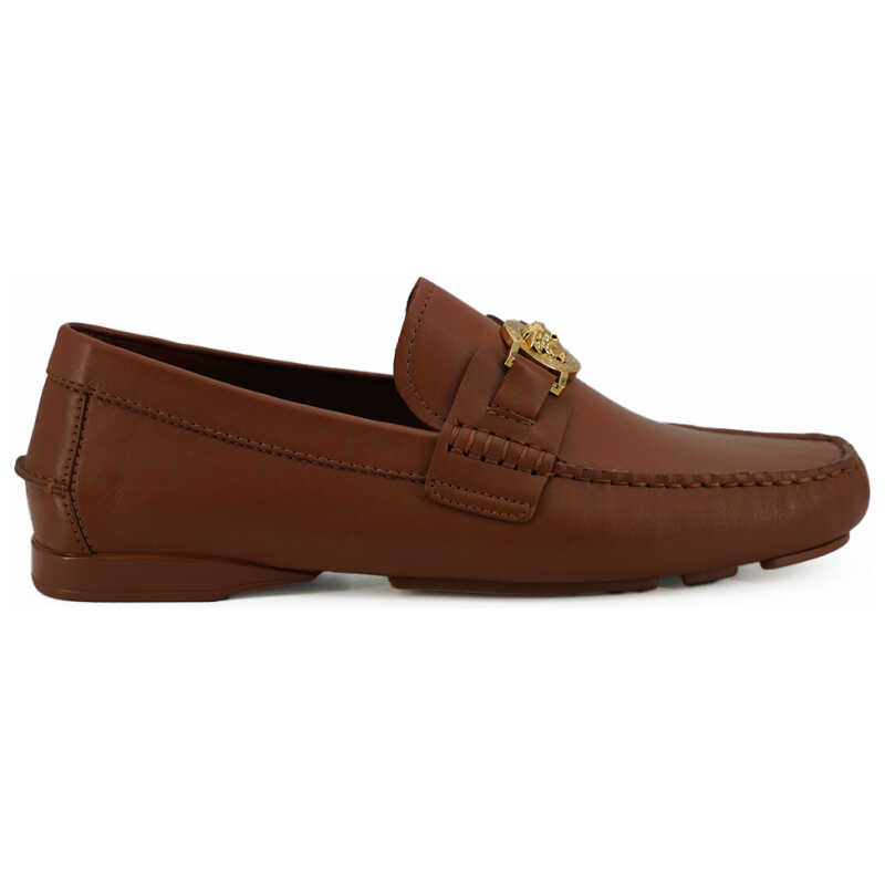 Versace Elegant Medusa-Embossed Leather Loafers, theFeinheit
