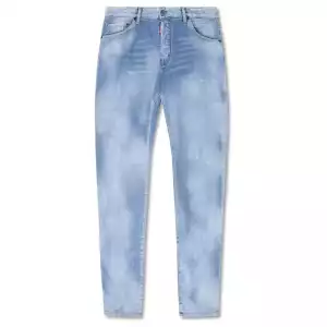 Dsquared² Light Blue Cotton Men Jeans