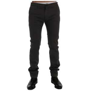 GF Ferre Elegant Slim-Fit Gray Cotton Trousers