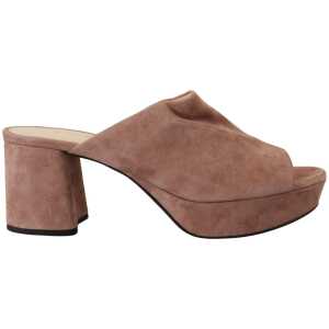 Prada Elegant Dark Rose Suede Heels