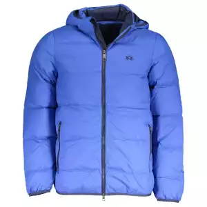 La Martina Elite Blue Jacket with Detachable Hood