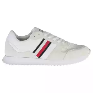 Tommy Hilfiger Eco-Conscious White Sneakers With Logo Accent