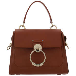 Chloé Elegant Sepia Brown Calfskin Shoulder Handbag