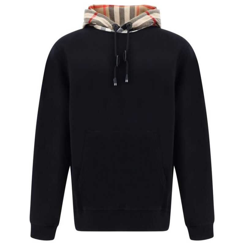 Burberry Elegant Oversize Black Samuel Hoodie, theFeinheit
