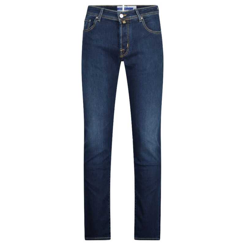 Jacob Cohen Elegant Slim Fit Dark Blue Jeans, theFeinheit
