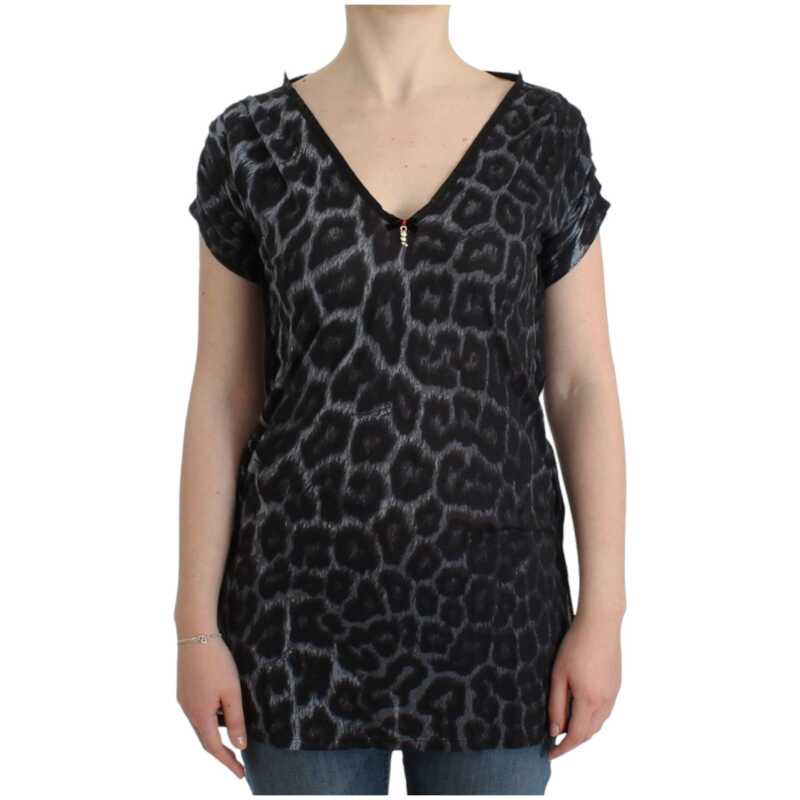 Cavalli Sultry Leopard V-Neck Modal Top, theFeinheit