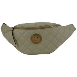 Versace Elegant White Lamb Leather Belt Bag