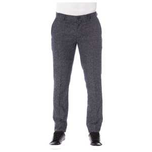 Trussardi Black Cotton Men Trouser