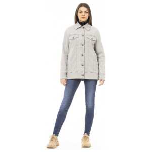 Jacob Cohen Gray Cotton Women Jacket