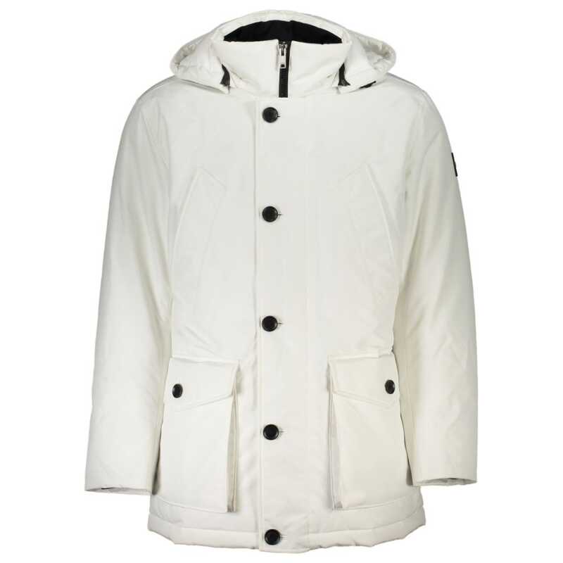 Hugo Boss White Polyamide Men Jacket, theFeinheit