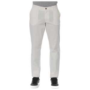 Trussardi Jeans White Cotton Men's Trouser