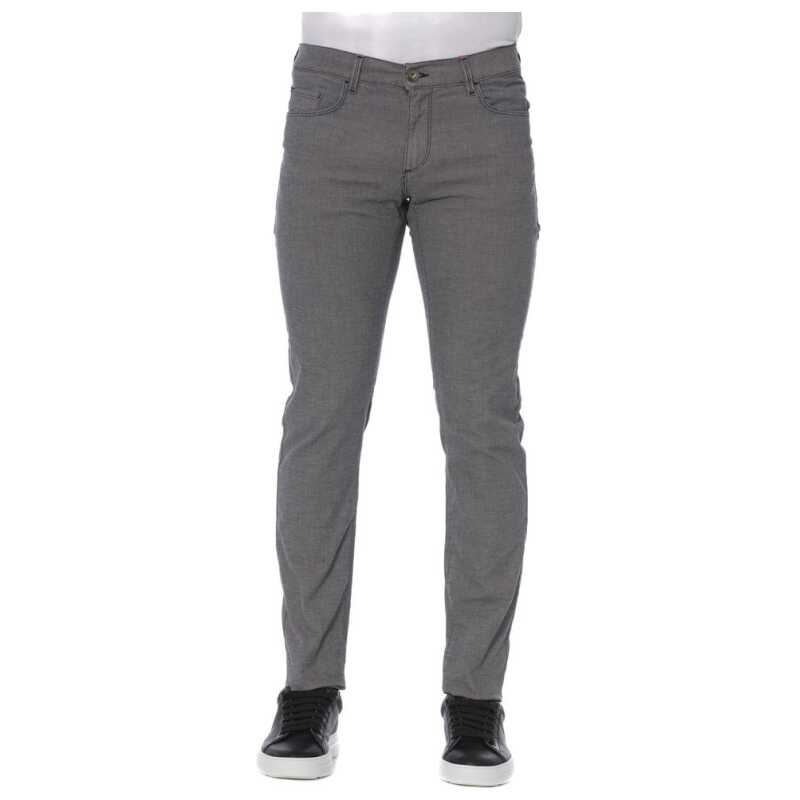 Trussardi Jeans Gray Cotton Men Pant, theFeinheit