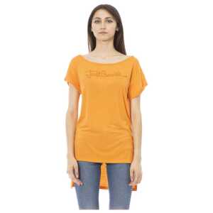 Just Cavalli Orange Cotton Women T-Shirt