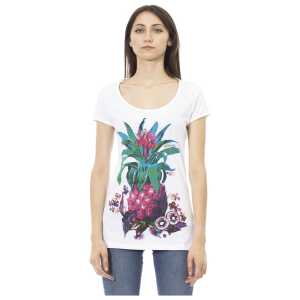 Just Cavalli White Cotton Women T-Shirt