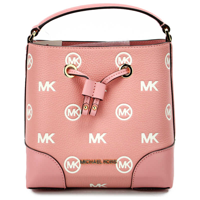 Michael Kors Mercer Small Primrose Embossed Drawstring Bucket Messenger Bag, theFeinheit