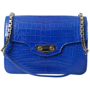 Balenciaga Chic Alligator Skin Chain Shoulder Bag