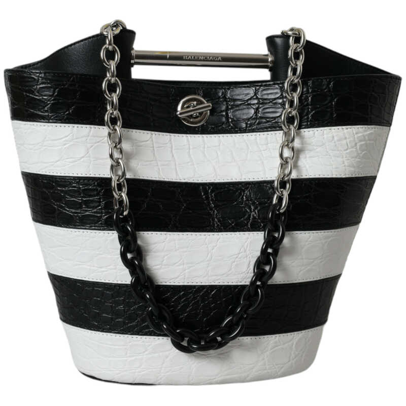 Balenciaga Chic Crocodile Leather Maxi Bucket Bag, theFeinheit