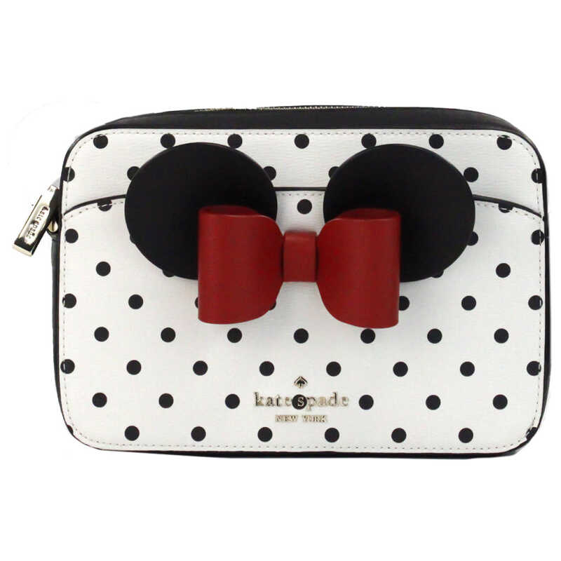 Kate Spade Disney Minnie Mouse Polka Dot Printed PVC Crossbody Camera Bag, theFeinheit