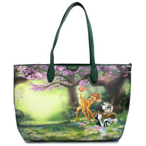 Kate Spade Disney Sutton Bambi Coated Canvas Shoulder Tote Handbag Purse