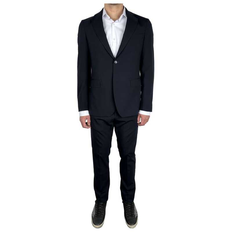 Aquascutum Blue Wool Men&#8217;s Suit, theFeinheit