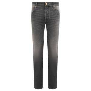 Jacob Cohen Sleek Gray Stretch Cotton Regular Fit Jeans