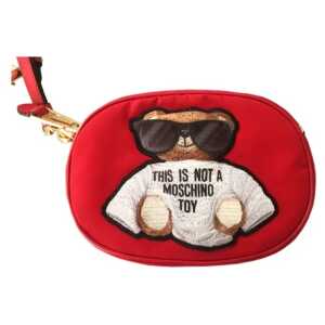 Moschino Couture Chic Embroidered Nylon Belt Bag in Pink