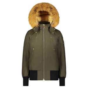 Moose Knuckles Army Nylon Women Bomber Jacket