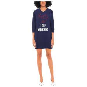 Love Moschino Blue Cotton Women Dress