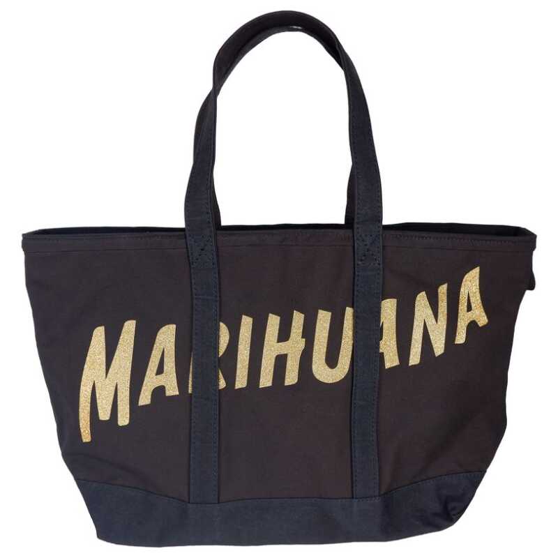 Palm Angels Chic Black Cotton Shoulder Bag, theFeinheit