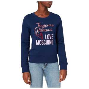 Love Moschino Blue Cotton Women Sweater