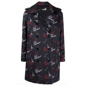 Love Moschino Black Polyester Women Coat