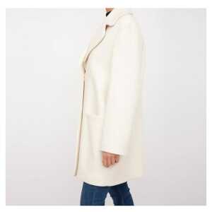 Love Moschino Chic White Winter Elegance Long Coat