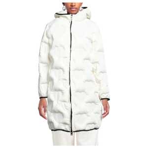 Love Moschino Chic Quilted Heart Long Down Jacket