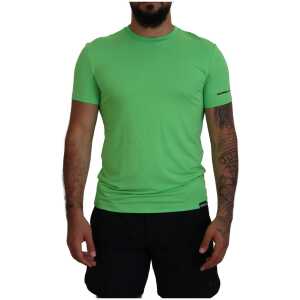 Dsquared² Green Modal Short Sleeves Crewneck T-shirt