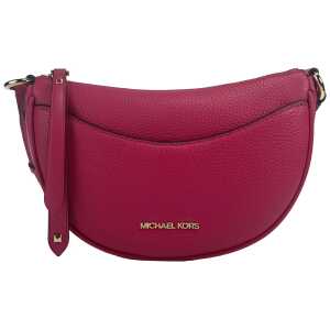 Michael Kors Dover Small Pink Half Moon Crossbody Bag Purse