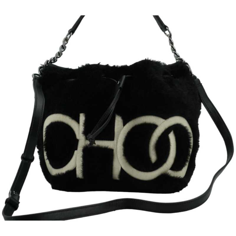 Jimmy Choo Black Leather Top Handle and Shoulder Bag, theFeinheit