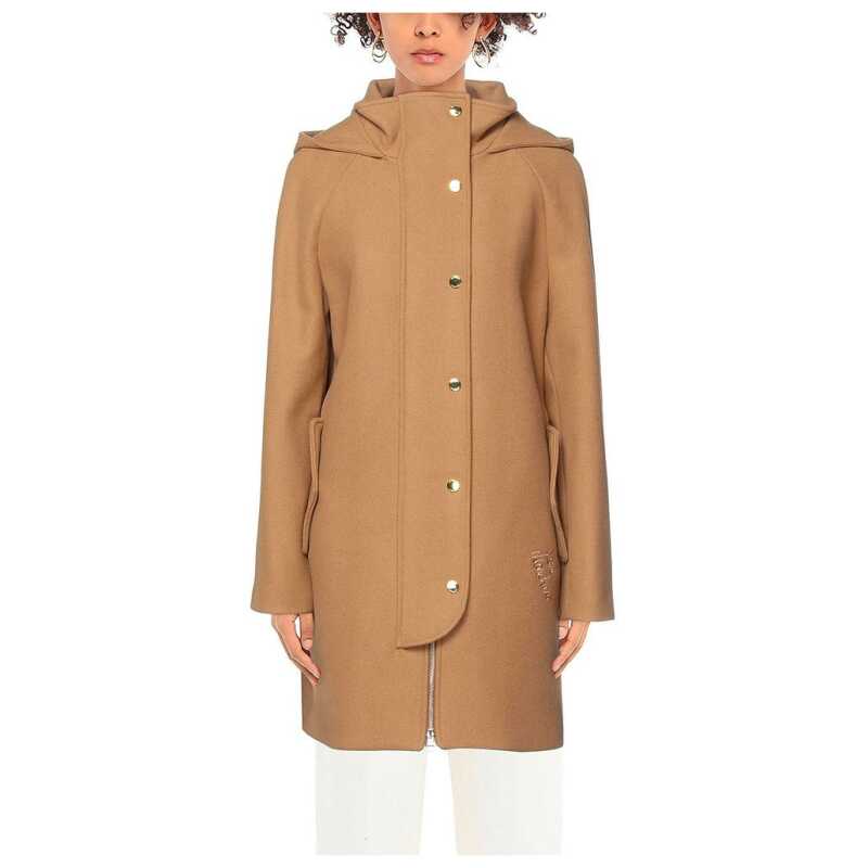 Love Moschino Brown Wool Women Coat, theFeinheit