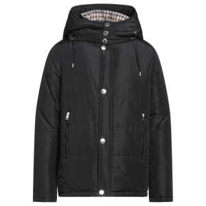 Aquascutum Elegant Black Jacket with Removable Hood
