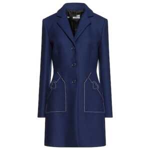 Love Moschino Blue Wool Women Coat