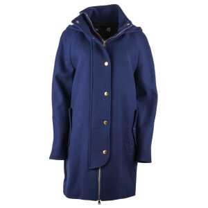 Love Moschino Blue Wool Women Coat