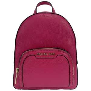 Michael Kors Jaycee Mini XS Pebbled Leather Zip Pocket Backpack Bag