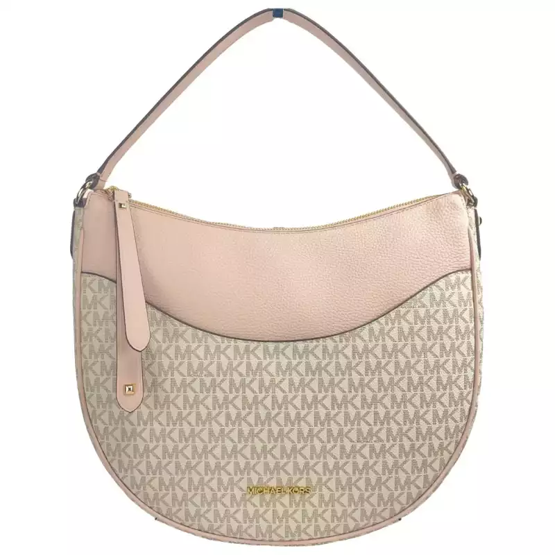 Michael Kors Large Dover Half Moon Crossbody Bag Purse Powder Blush Multi, theFeinheit