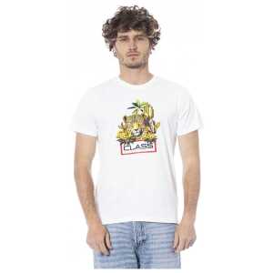 Cavalli Class White Cotton Men's T-Shirt
