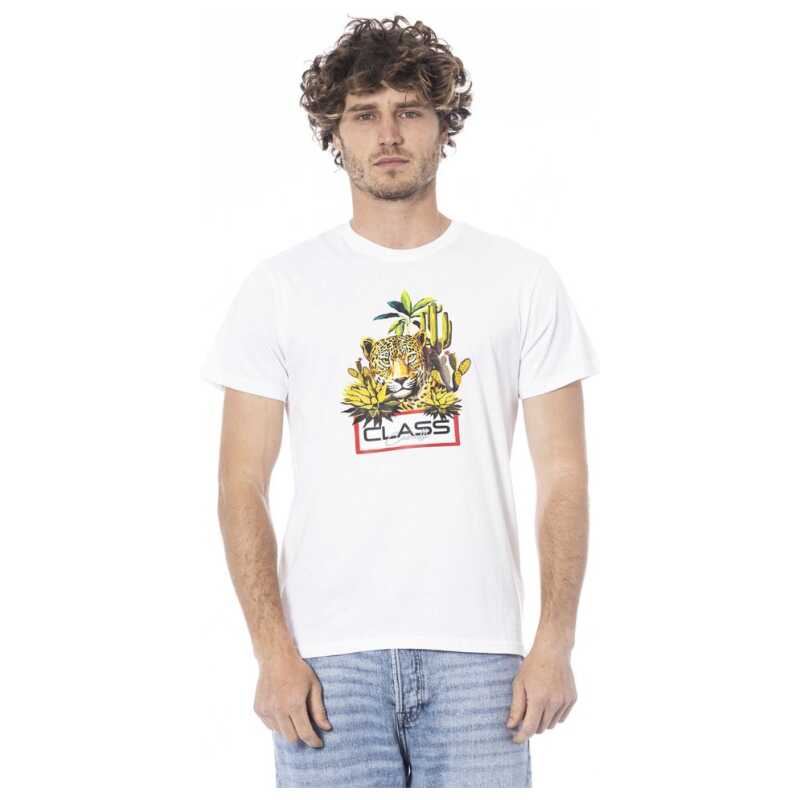 Cavalli Class White Cotton Men&#8217;s T-Shirt, theFeinheit