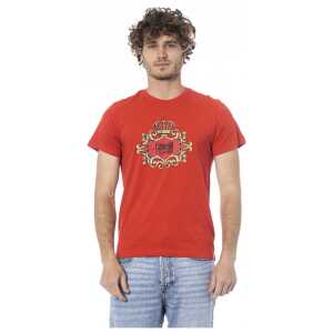 Cavalli Class Red Cotton Men T-Shirt