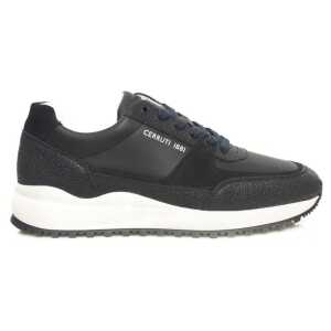Cerruti 1881 Blue Cowhide Men Sneaker